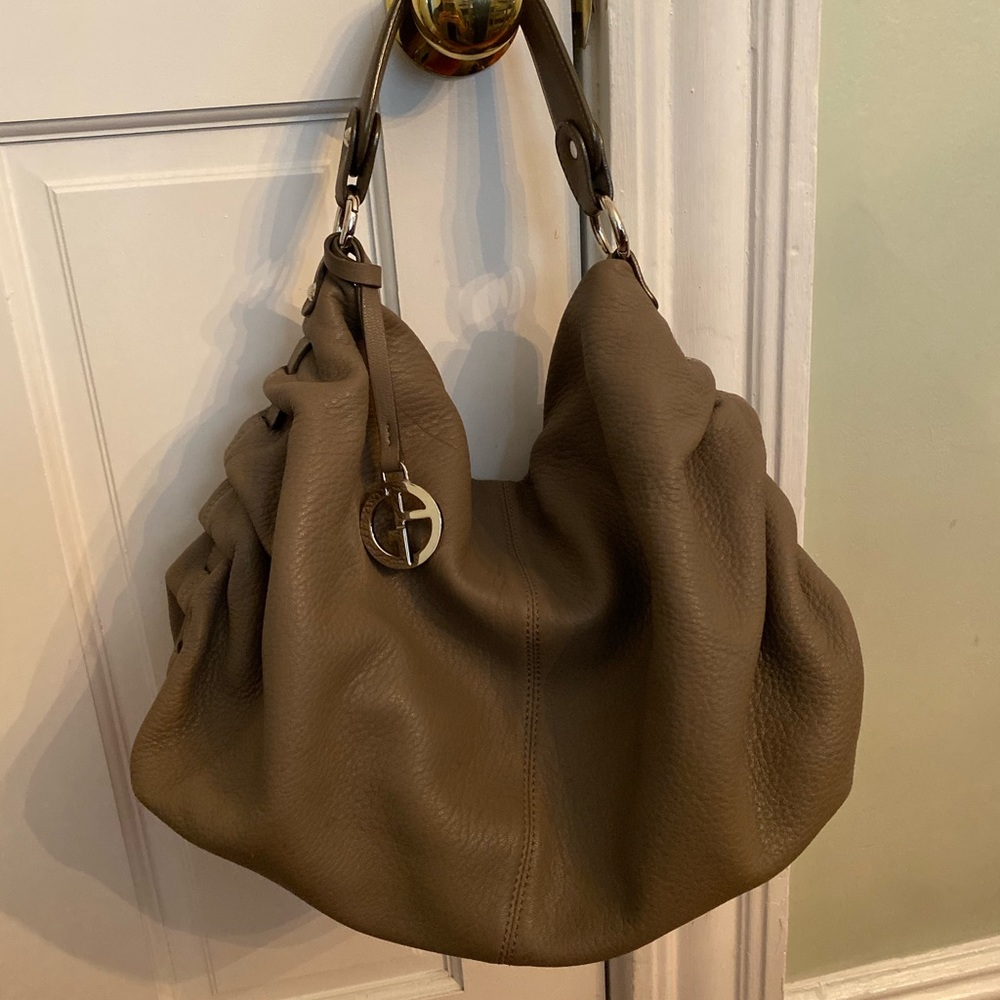 Giorgio Armani Leather Hobo